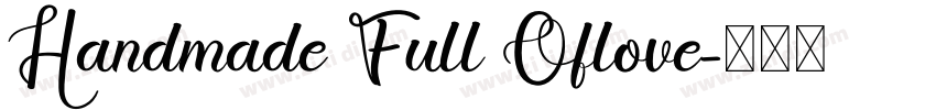 Handmade Full Oflove字体转换